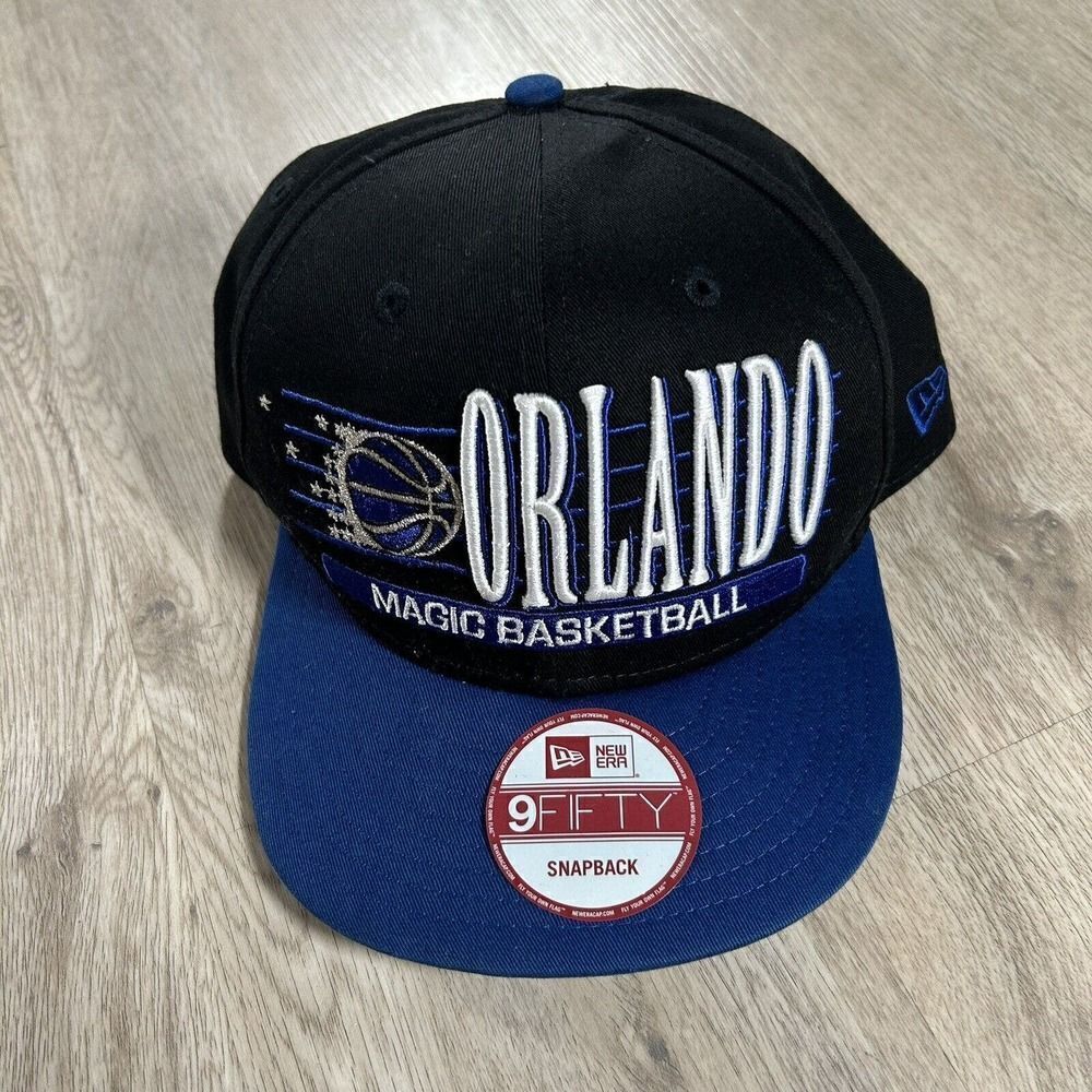 New Era Orlando Magic Hat Snapback NEW NBA Basketball Black Blue Cap